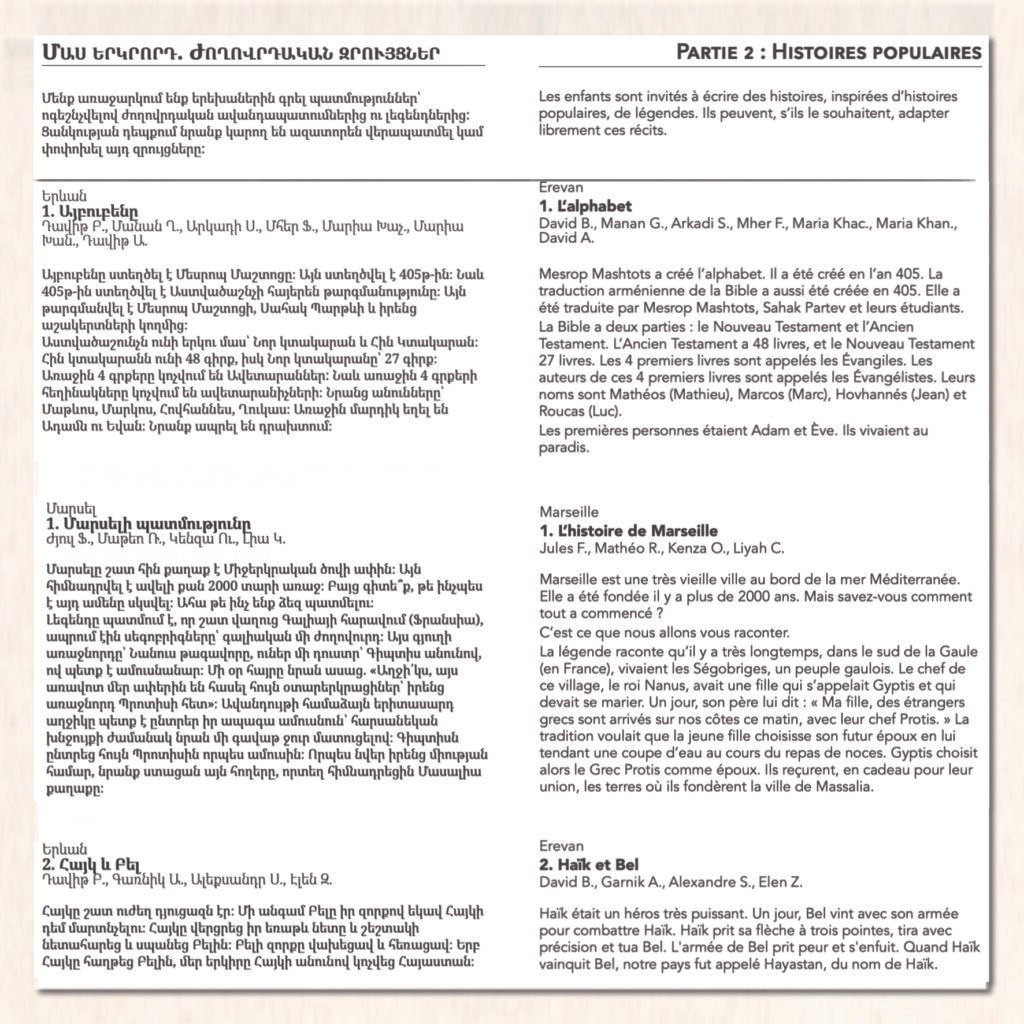 Extraits du livre "Ecrire Ensemble"